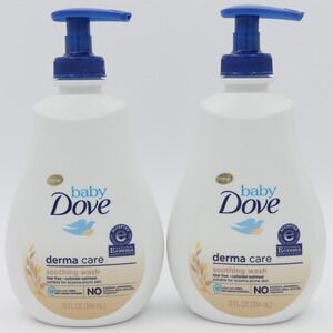 Dove Baby Derma Care Soothing Wash w/ Colloidal Oatmeal 2 Pack 13 oz Each Bottle